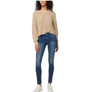 Joe's Jeans The Iconic Ankle Jeans Medium Wash Blue Denim 31 Slim Fit Raw Hem